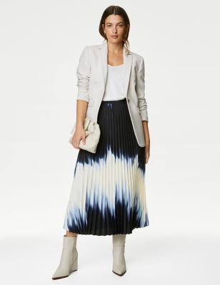 Ombre Pleated Midaxi Skirt - MY