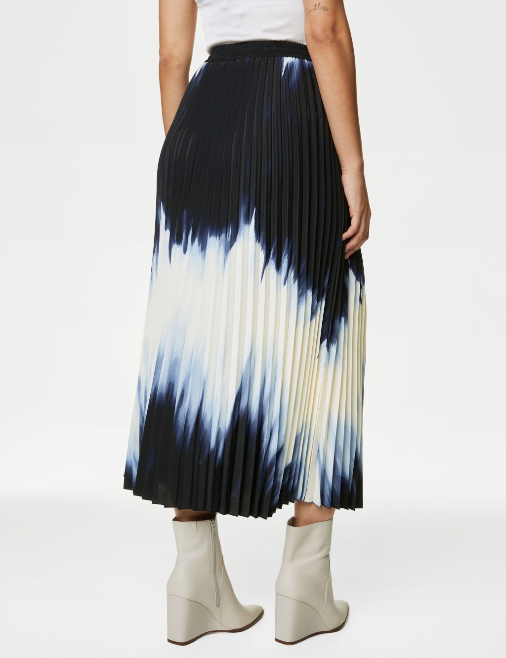 Ombre Pleated Midaxi Skirt image 5