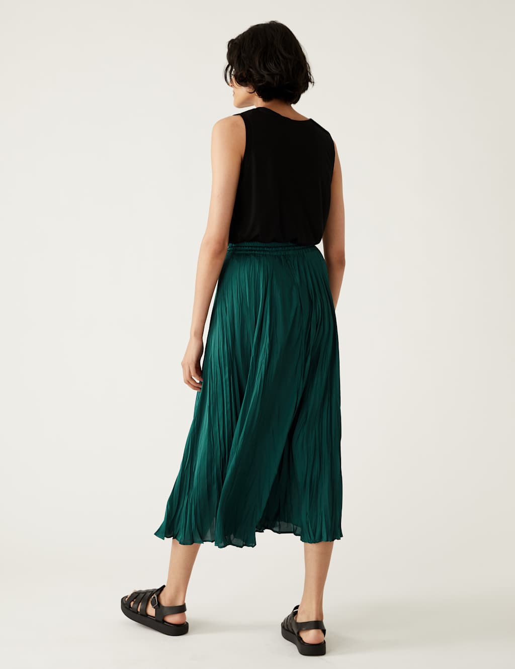 Satin Midaxi A-Line Skirt image 4