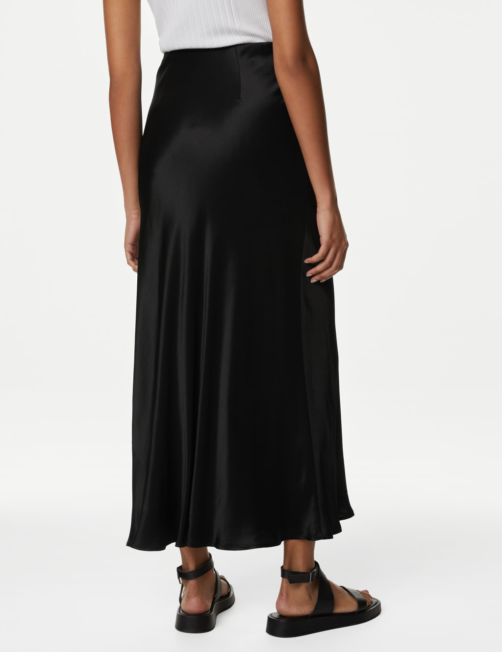 Satin Maxi Slip Skirt image 4