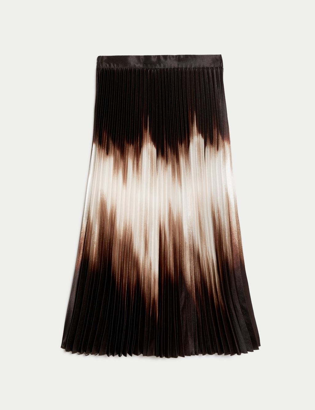 Satin Ombre Pleated Midaxi Skirt image 2