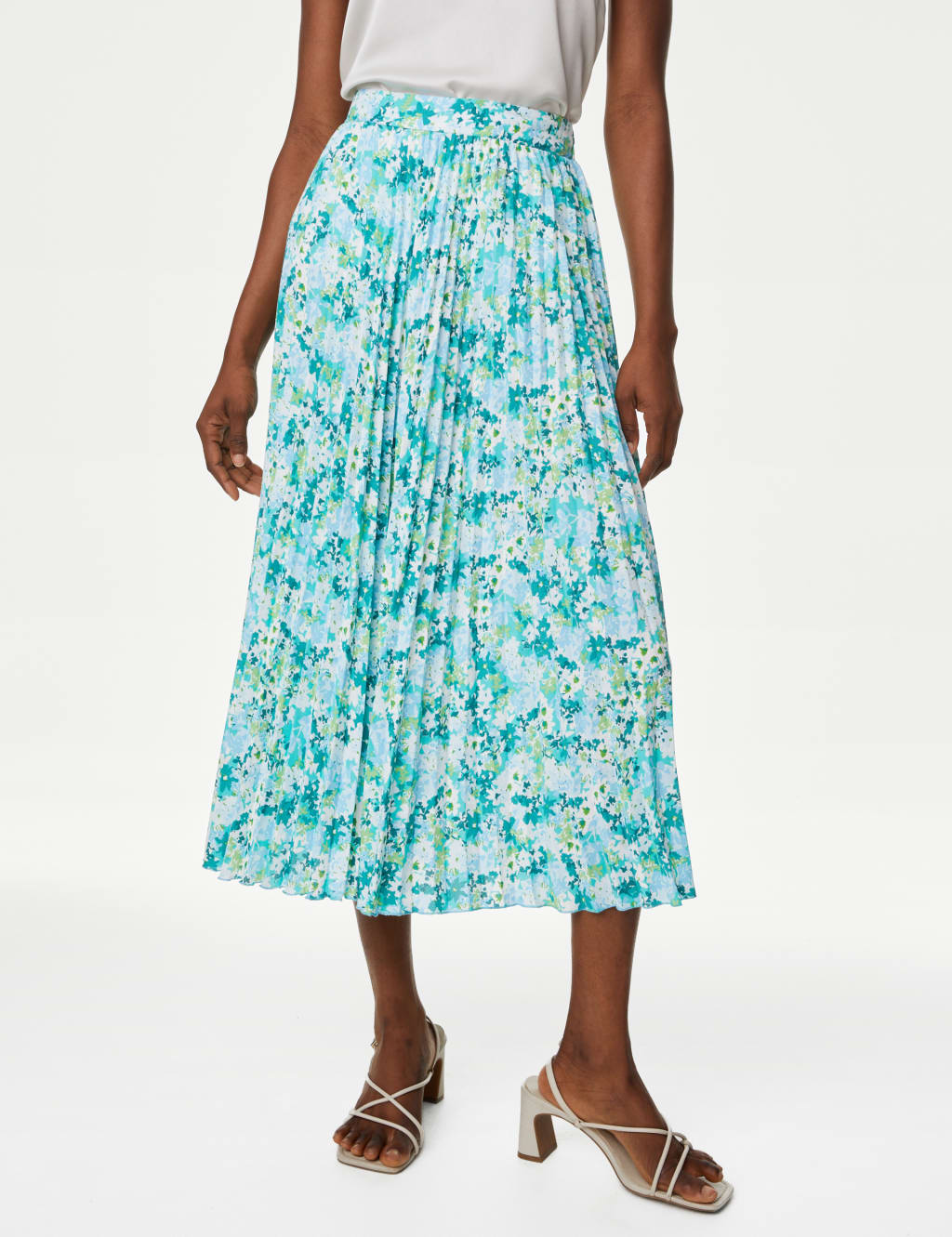 Floral Pleated Midaxi Skirt image 4