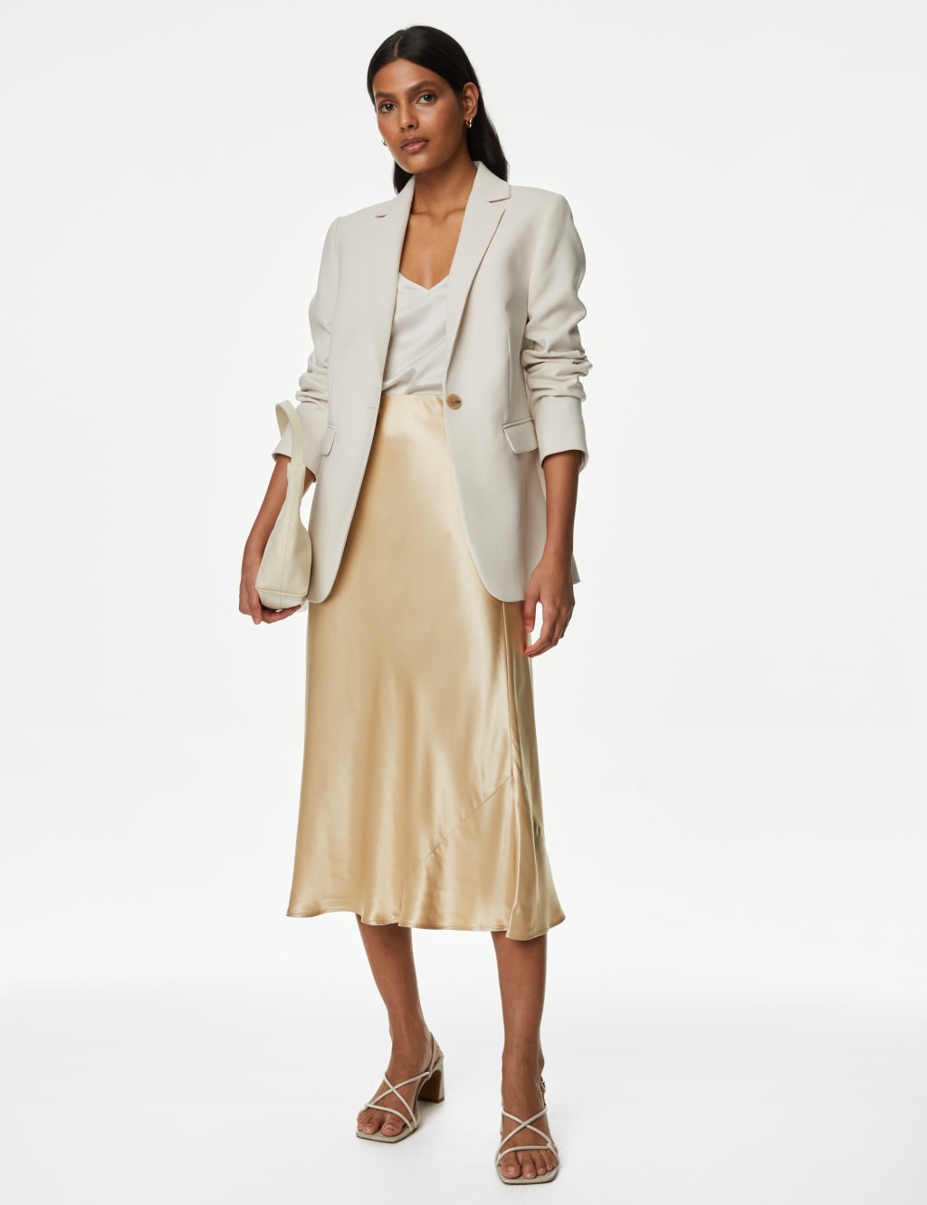 Satin Midaxi Slip Skirt image 1