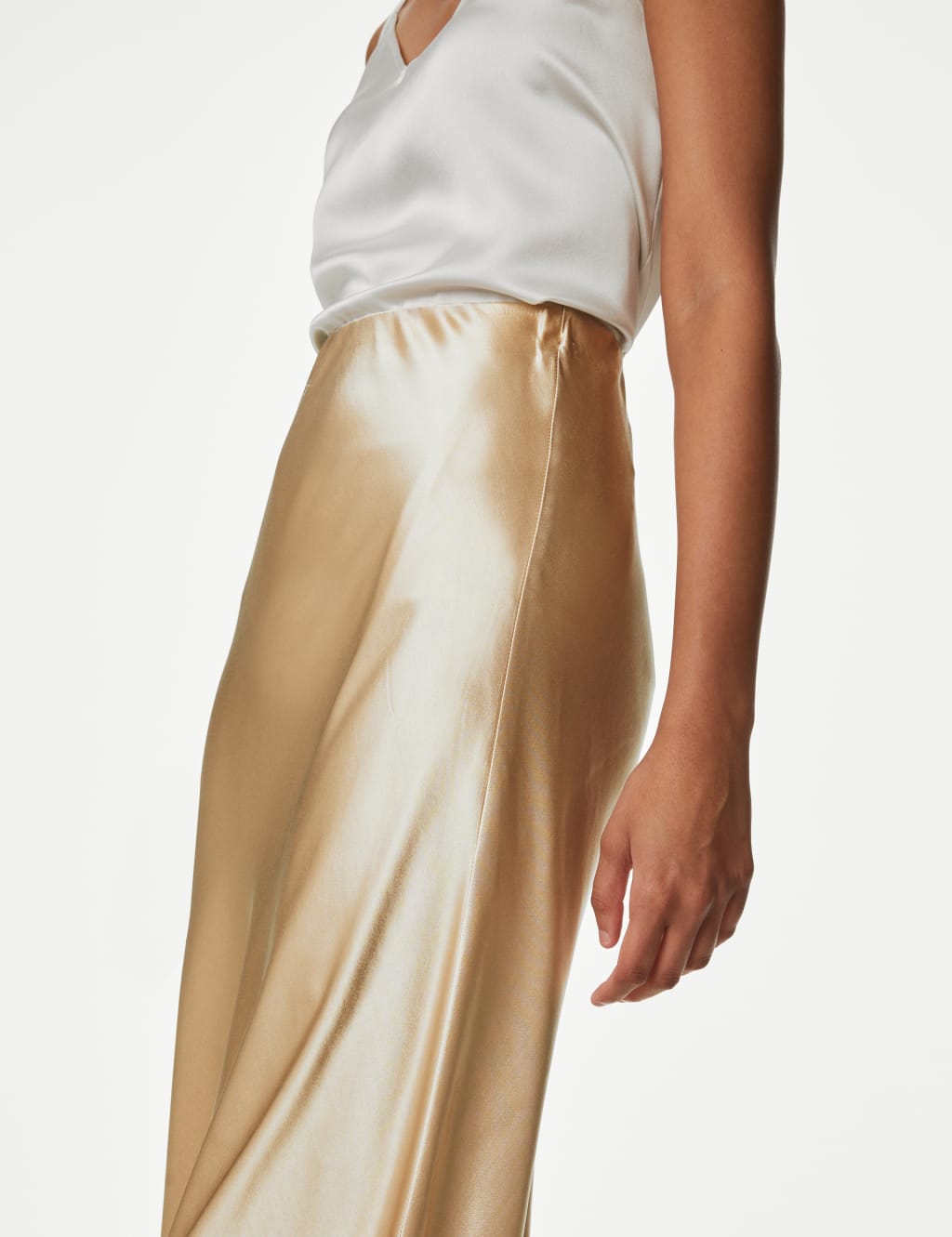 Satin Midaxi Slip Skirt image 3