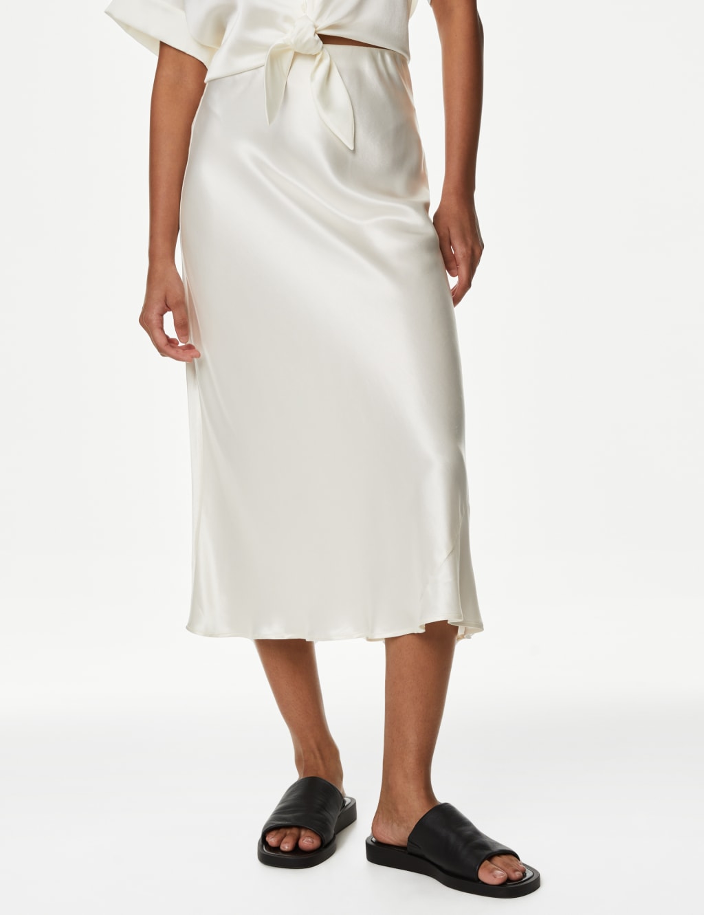 Satin Midaxi Slip Skirt image 2