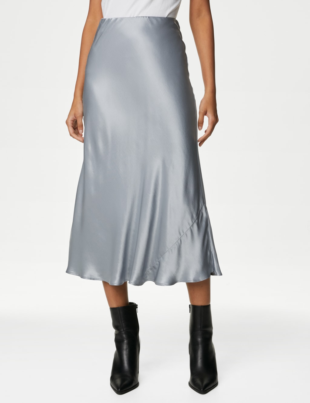 Satin Midaxi Slip Skirt image 3