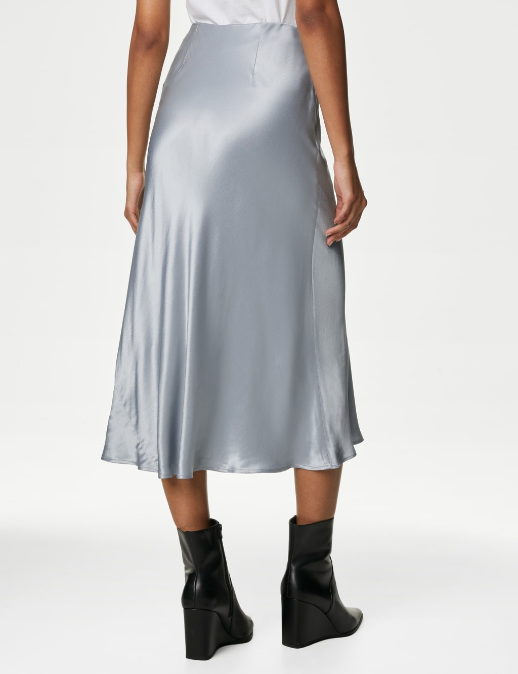Satin Midaxi Slip Skirt image 5