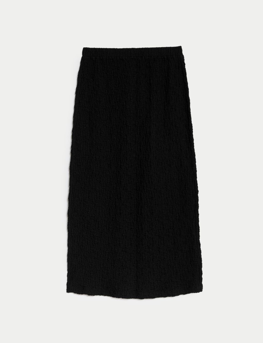 Cotton Rich Textured Midi Bodycon Skirt image 2