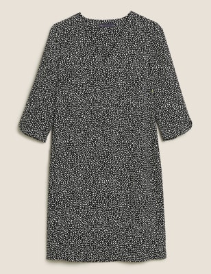 marks and spencer crepe shift dress