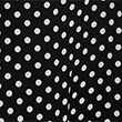 Polka Dot V-Neck Ruffle Maxi Column Dress - blackmix