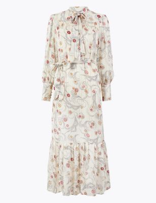Floral Print Relaxed Midi Dress | M☀S ...