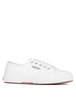 White Canvas Trainers