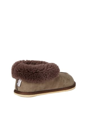 M&S Celtic & Co. Womens Sheepskin Slipper Boots - 3 - Brown, Brown,Purple,Blue,Pink,Tan