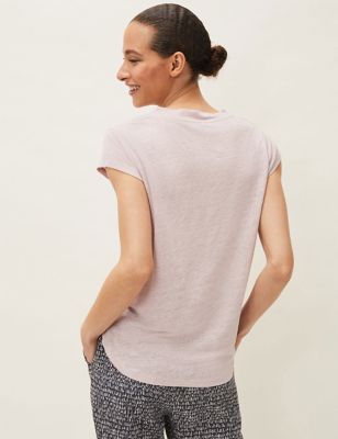 M&S Phase Eight Womens Pure Linen T-Shirt