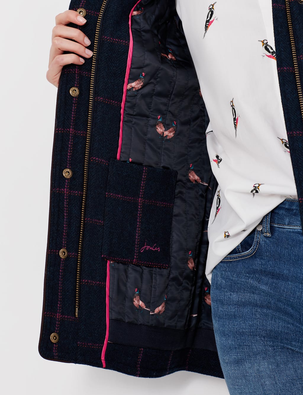Tweed Checked Short Jacket image 5