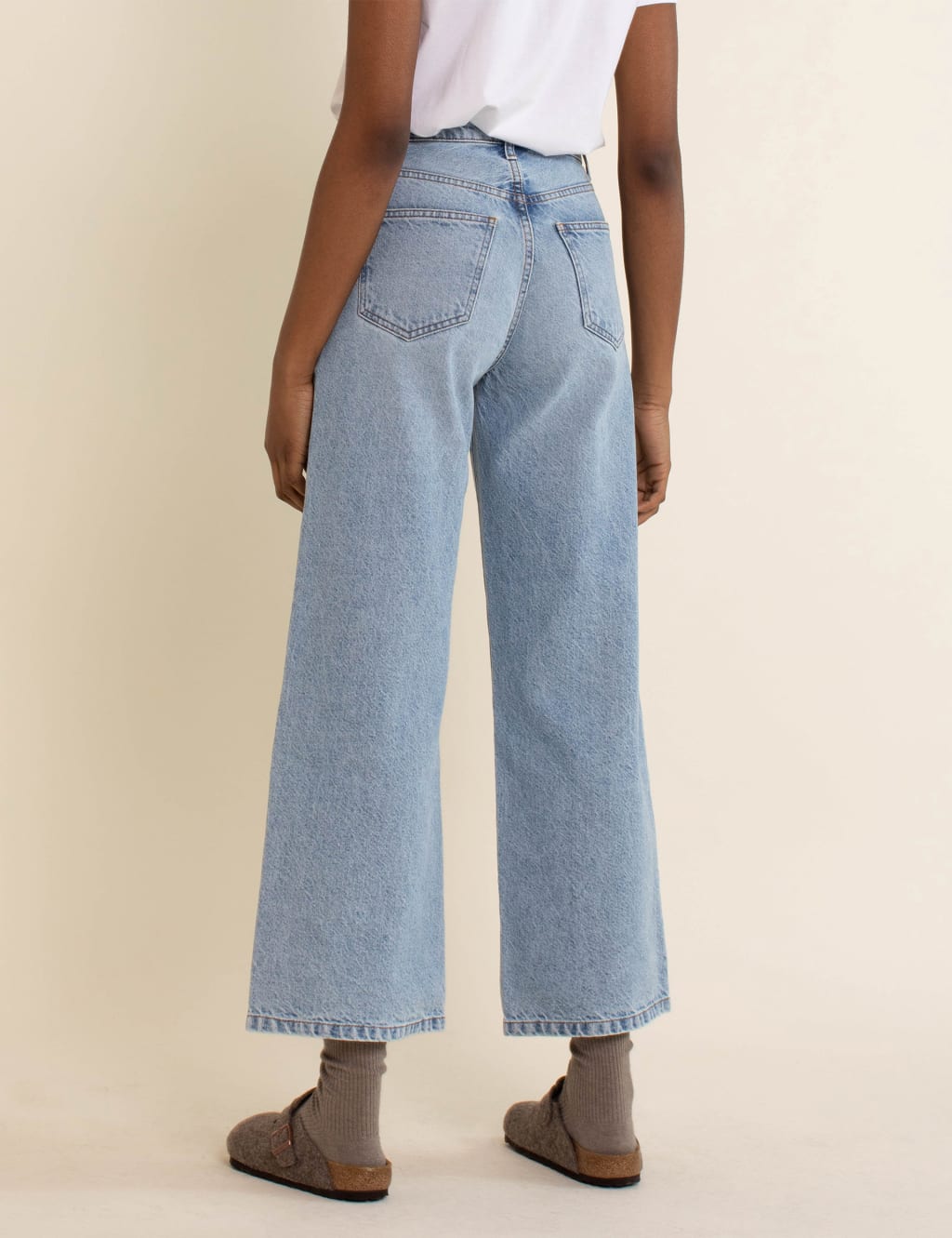 Pure Cotton Wide Leg Jeans image 5