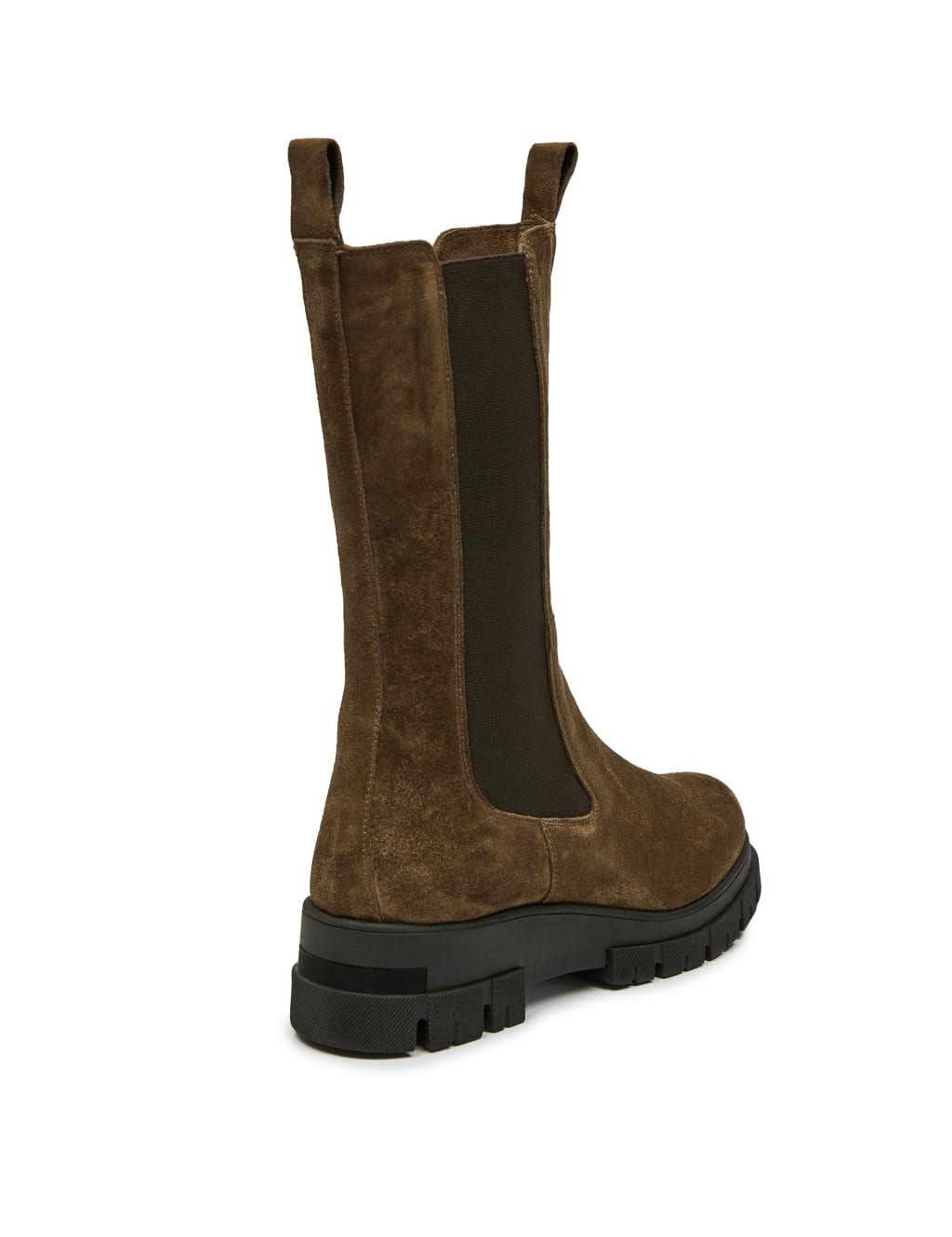 Suede Chelsea Chunky Block Heel Boots image 5
