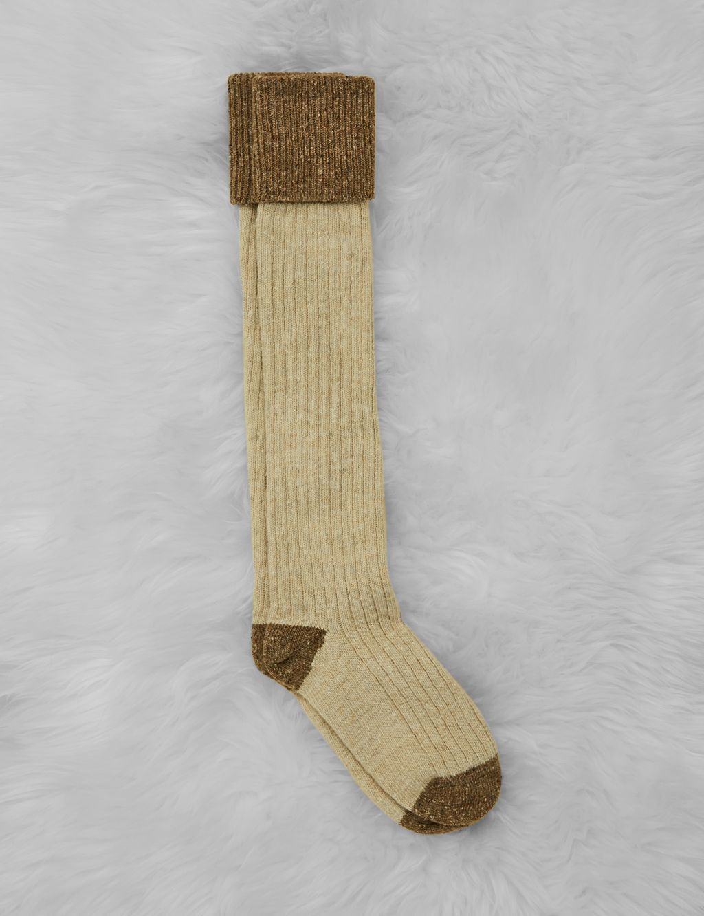 Merino Wool Ribbed Knee High Socks image 3
