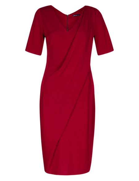 Twiggy for M&S Collection Drape Front Dress with Secret Support ...