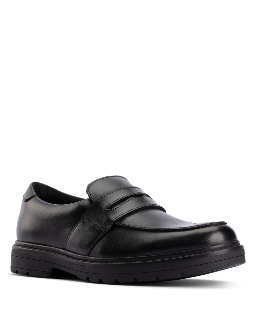 Kids' Leather Slip-On School Shoes (Youth size 3-8) image 1