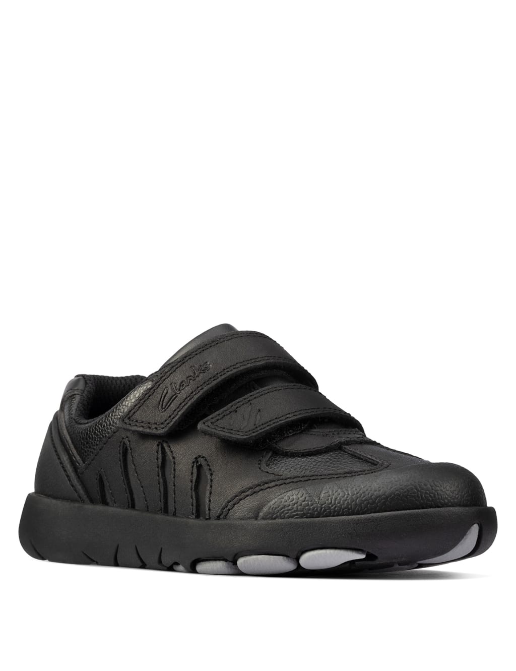 Kids' Leather Riptape School Shoes (Kid size 10-2.5) image 1