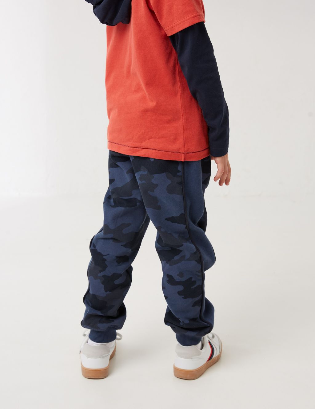 Cotton Rich Side Stripe Camouflage Joggers (3 - 13 Yrs) image 3