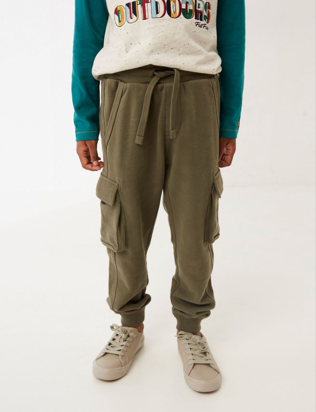Cotton Rich Cargo Joggers (3 - 13 Yrs) image 1