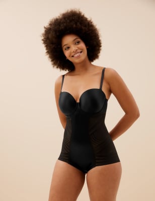 Firm Control Sheer Stripe Wear Your Own Bra Bodysuit M&S MY