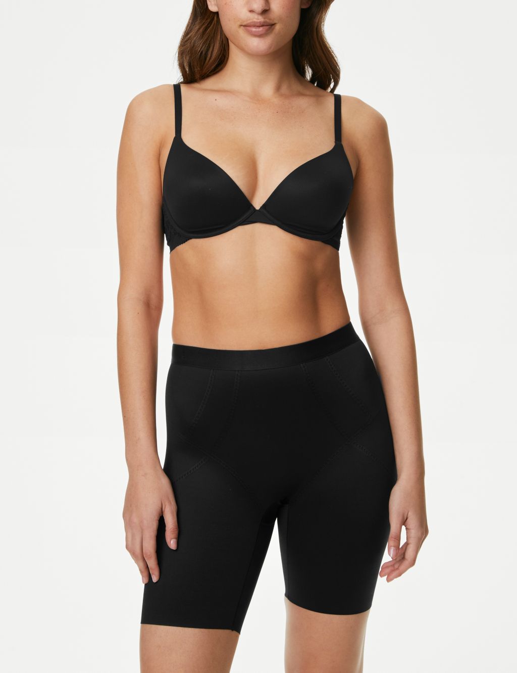 SlimMe Dame Shaping Slip with Padded Underwire Bra Black Small : :  Clothing, Shoes & Accessories
