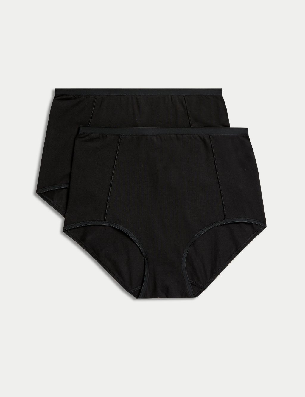 ASSETS by SPANX Sz M All Around Smoother Shaping Briefs Underwear 10095R  Black