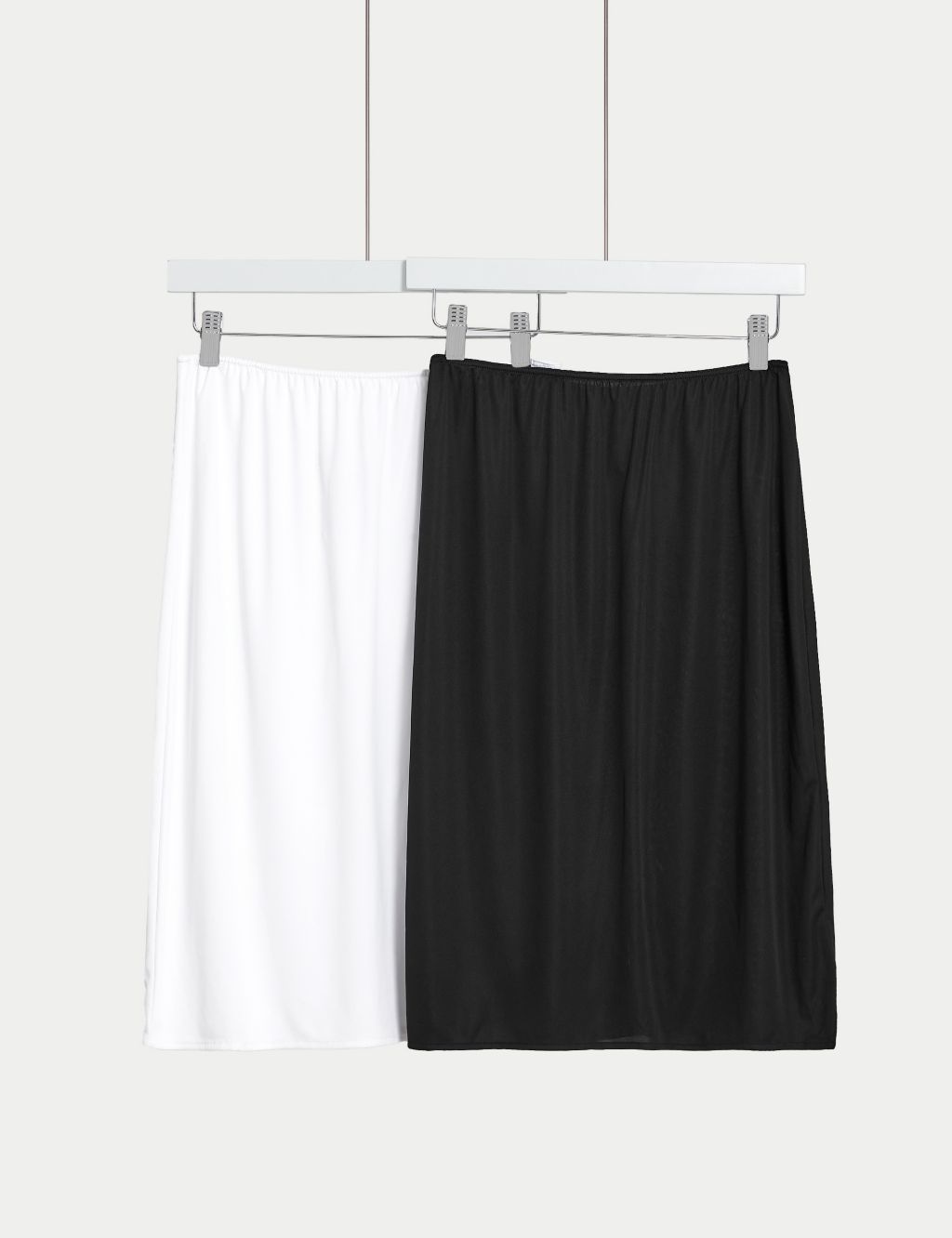 White Black Underskirt UK 6-18 Pure Cotton Half Slips 16 Petticoat WAIST  SLIP