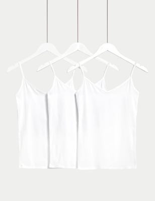 2 Pack Thermal Pointelle Strappy Vests, M&S Collection