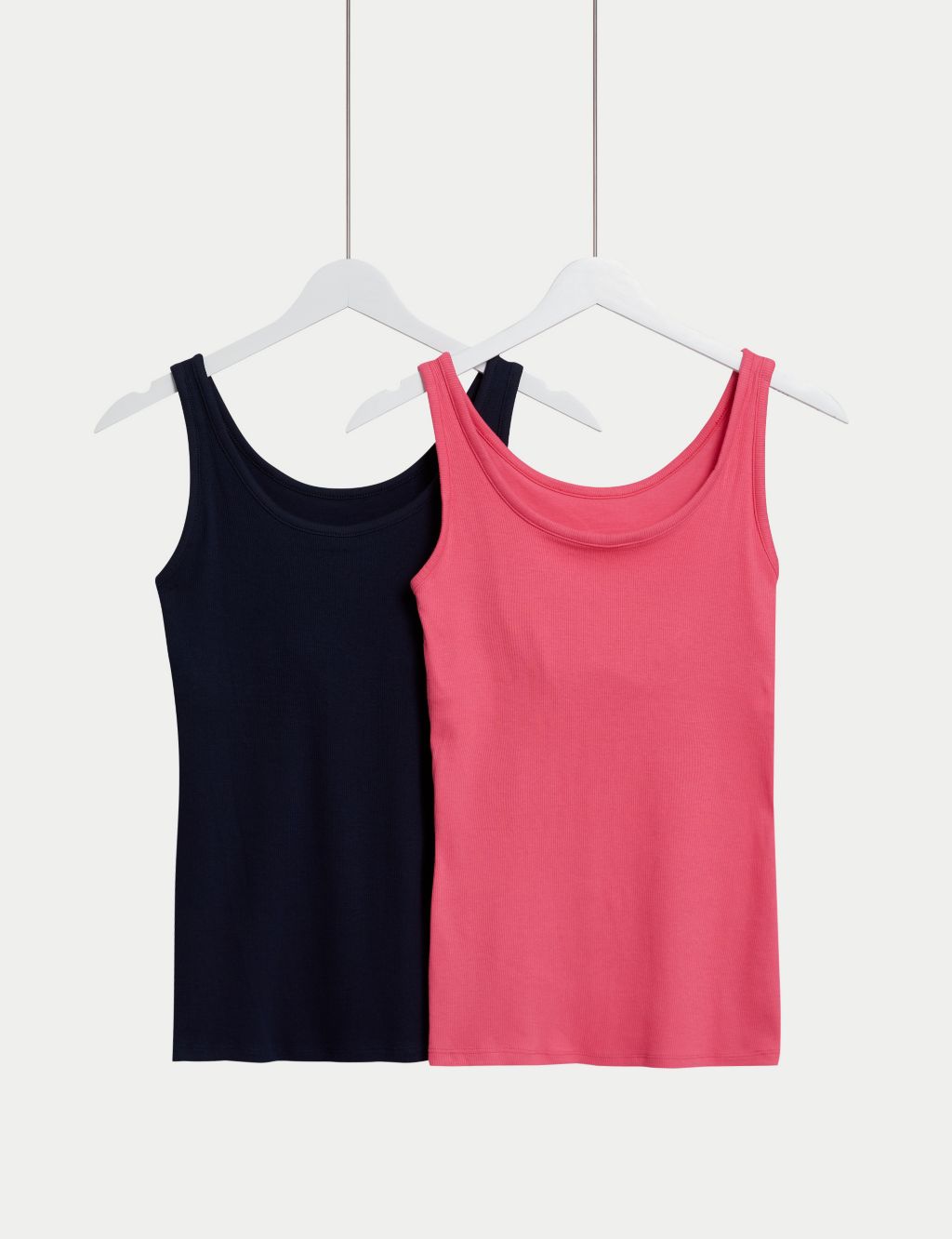 Broderie Detail Cami Top in Sustainable Cotton Pink, Vests, Camisoles And  Sleeveless Tops
