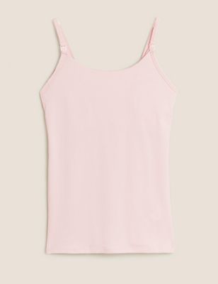 

Womens M&S Collection Cotton Rich Secret Support™ Nursing Vest - Soft Pink, Soft Pink