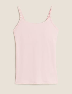 

Womens M&S Collection Cotton Rich Secret Support™ Nursing Vest - Soft Pink, Soft Pink