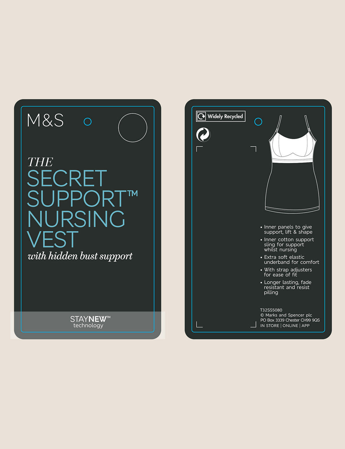 Cotton Rich Secret Support™ Nursing Vest