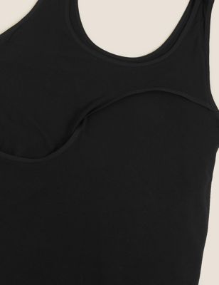 M&S Womens Flexifit™ Sleep Bra Vest - 6 - Black, Black,Grey Marl,Navy