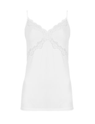 Lace Trim Vest with Cool Comfort™ Technology | M&S Collection | M&S