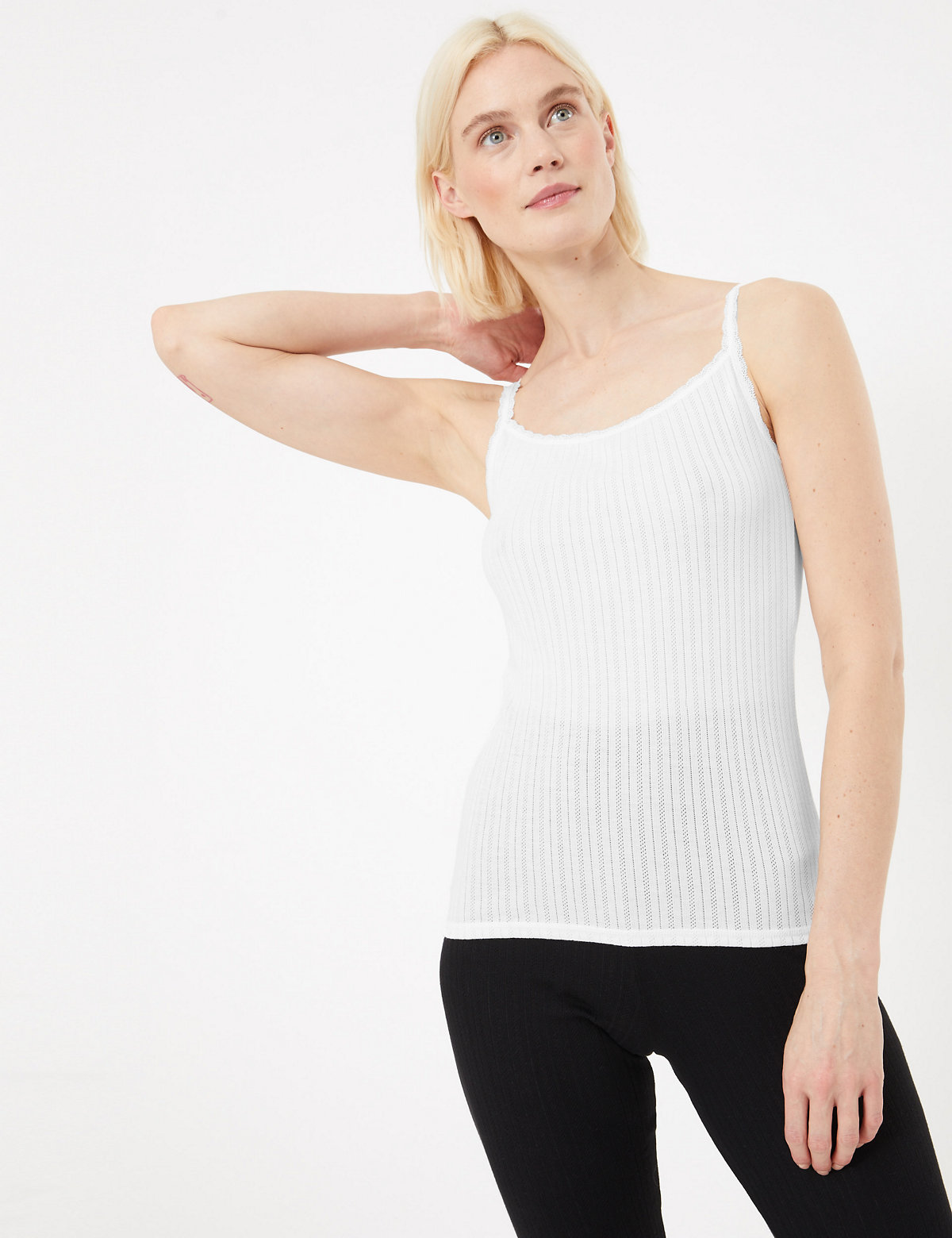 2pk Thermal Pointelle Vests