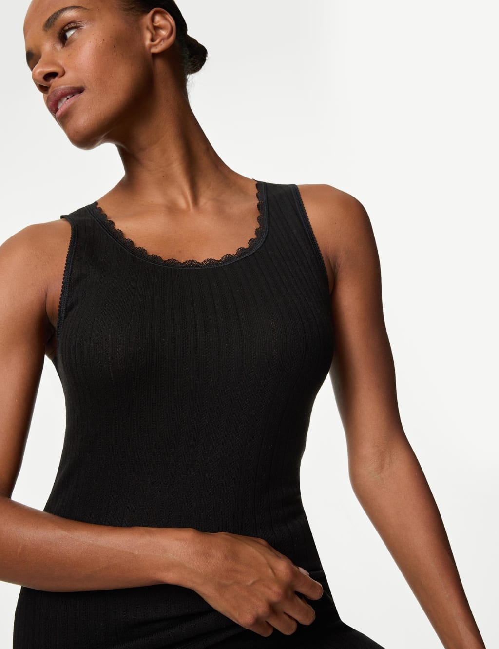 2pk Thermal Pointelle Vests image 2