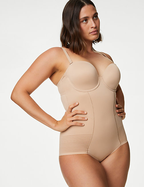 Marks And Spencer Womens Body Body Define Firm Control Bodysuit A-E - Rose Quartz, Rose Quartz