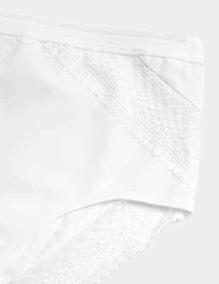 

Womens M&S Collection 2pk Cotton Rich Light Control Full Briefs - White, White