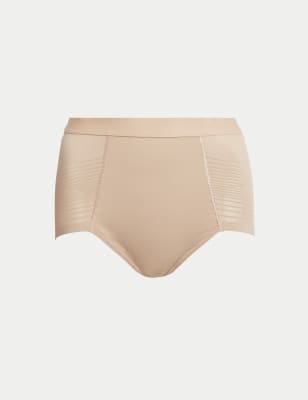 2pk Light Control Seamless High Leg Knickers, M&S Collection