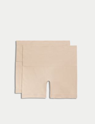 

Womens M&S Collection 2pk Light Control Seamless Shaping Shorts - Rose Quartz, Rose Quartz