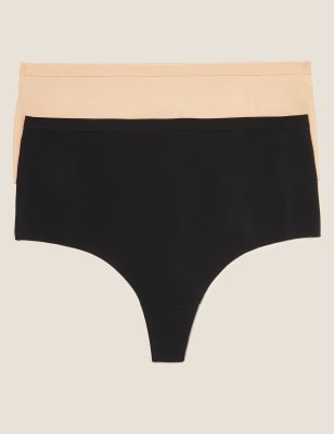 NO VPL HIGH WAISTED THONG - MOCHA – TALA