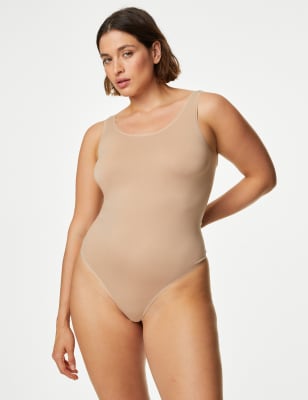 

Womens M&S Collection Smoothing Seamless Shaping Thong Body - Rose Quartz, Rose Quartz