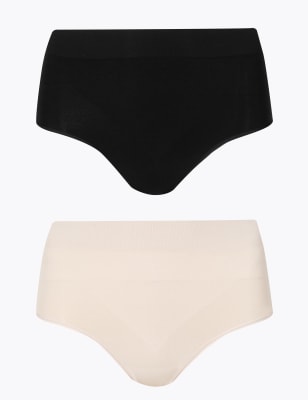 MARKS & SPENCER M&S 2pk Light Control Seamless High Leg Knickers 2024, Buy  MARKS & SPENCER Online