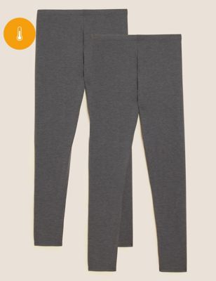 

Womens M&S Collection 2pk Heatgen™ Thermal Leggings - Charcoal, Charcoal
