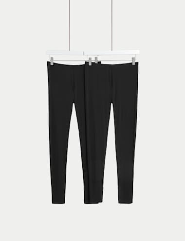 Buy Marks & Spencer Women White Self Design Thermal Leggings - Thermal  Bottoms for Women 12998970