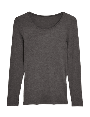 

Womens M&S Collection Heatgen™ Thermal Marl Long Sleeve Top - Charcoal, Charcoal